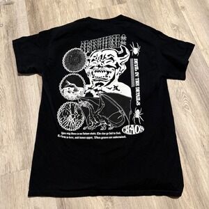 Vitriol Chaos Mayhem Demon Dragon Graphic T-Shirt Black Mens‎ Medium